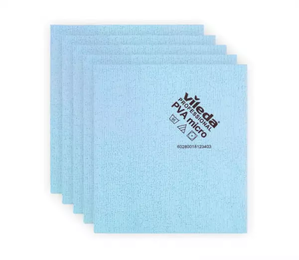 5 lavettes 100% microfibre PVA