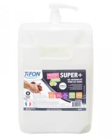 Bidon avec pompe TIFON SUPER + - Savon microbille 4.5L