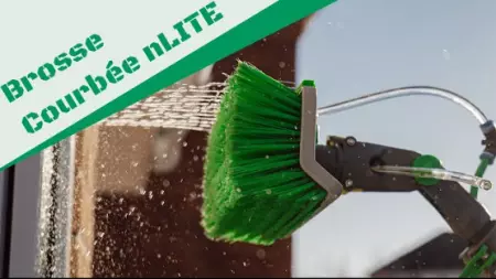 Brosse courbée nLITE fleurée 41cm