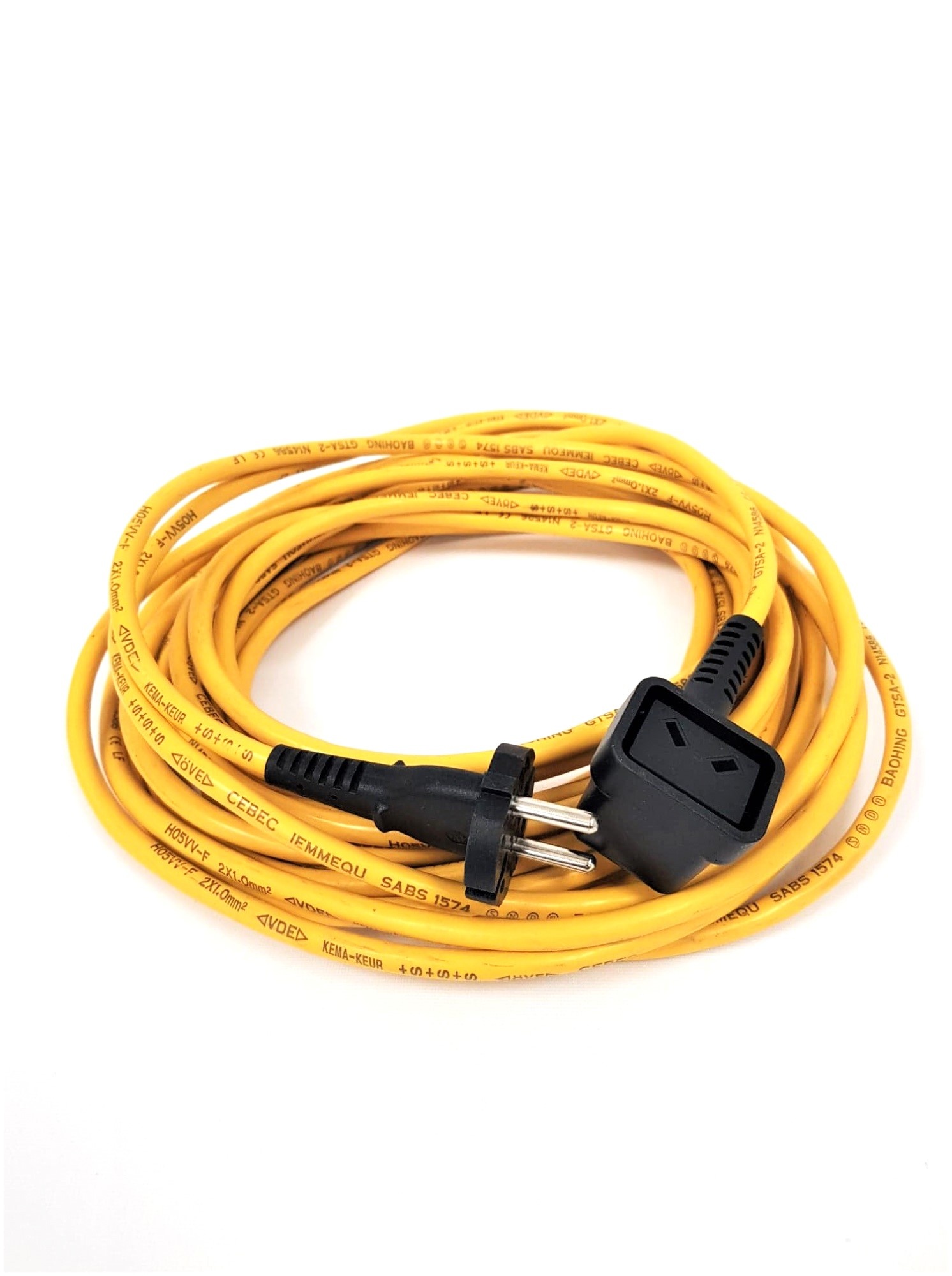 Câble d'alimentation jaune pour Aspirateur NUPRO REFLO 180