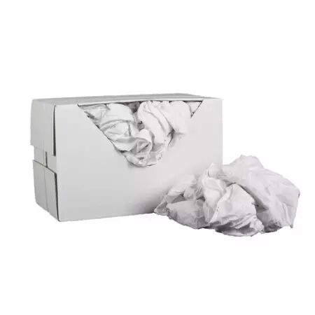 Carton de chiffons blancs - 100% coton