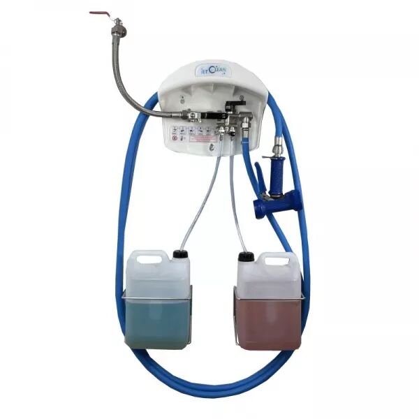 Centrale nettoyage et d�sinfection JET CLEAN - 2 produits - flexible de 20m