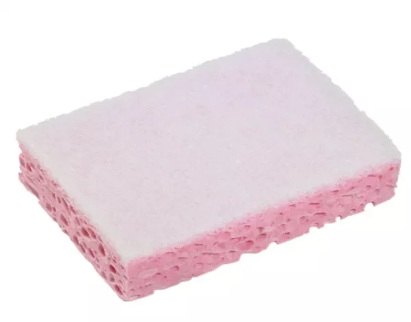 Eponge Sponrex 31 rose grattante douce rectangulaire