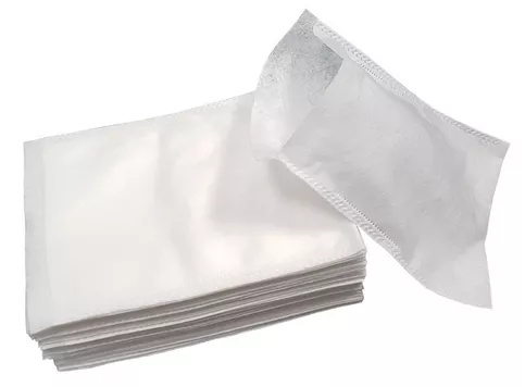 Gant de toilette polyester viscose blanc - Epaisseur 75gr/m� - 15,5 x 21cm
