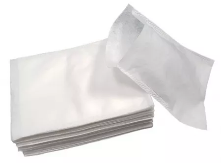 Gant de toilette polyester viscose blanc - Epaisseur 75gr/m² - 15,5 x 21cm