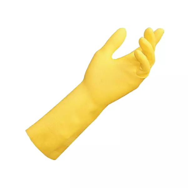 Gants de mnage latex jaune