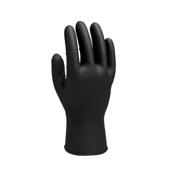 Gants NITRILE NOIRS non poudr�s XTRA GRIP - Taille XL