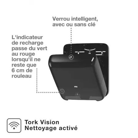 H1 - Distributeur Tork Matic Dist EM rouleau Noir