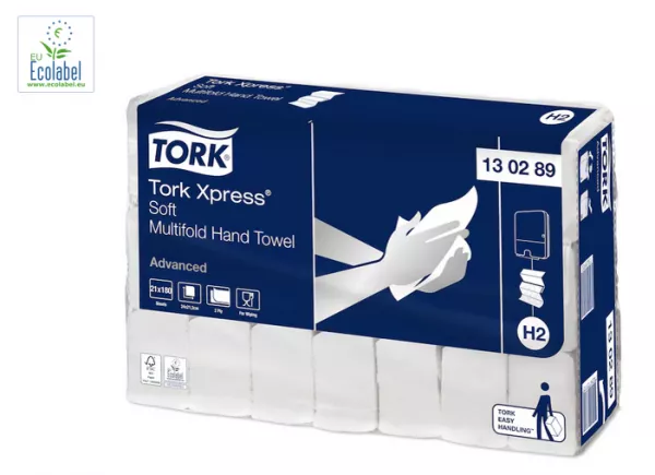 H2 - Essuie-Mains Tork Xpress Soft Multifold HT Advanced pli� Z - ECOLABEL