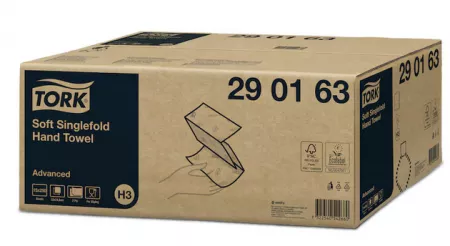 H3  Essuie mains Tork Advanced pliage V  3750 feuilles - ECOLABEL