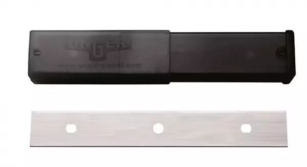 Lames de grattoirs  vitres 10 cm - acier inoxydable