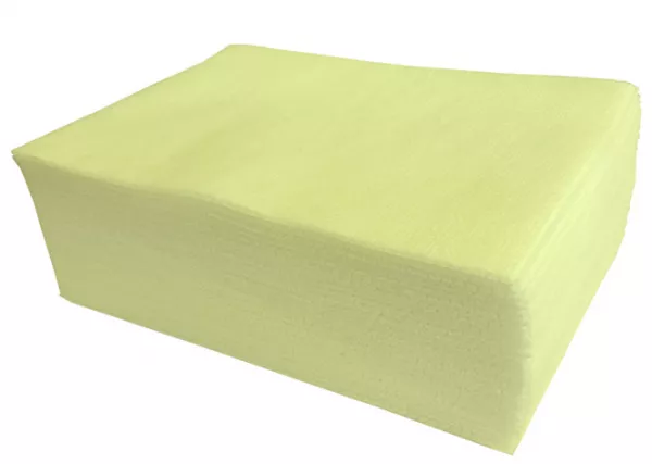 LAVETTE NON TISSEE MICROTEX SUPER JAUNE 80GR - 50x35 - sachet de 25