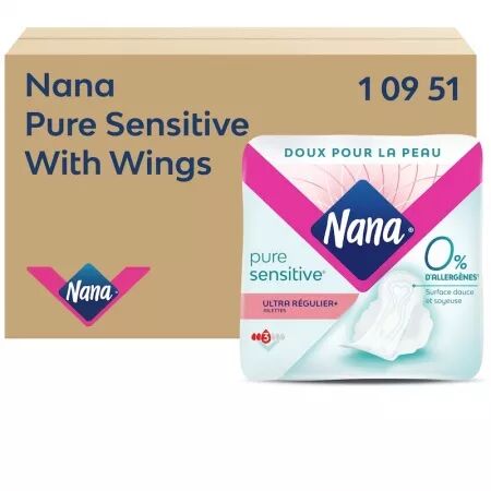 Lot de 250 serviettes hygi&eacute;niques NANA