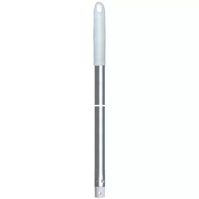 Manche aluminium 4 trous et douille viss�e - manche blanc