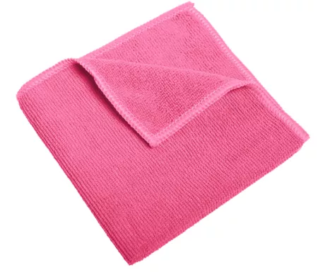 Microfibre recyclée rose 200g/m² - 36x38cm - Sachet de 10
