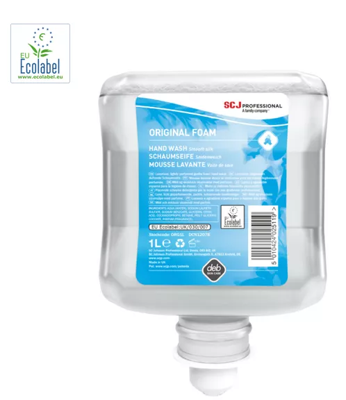 Original Foam Mousse lavante douce pour mains, cheveux & corps 1L