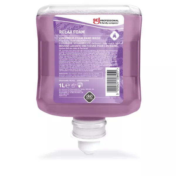 Relax Foam - Mousse lavante riche mains et corps 1L