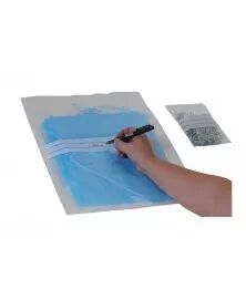 Sachet t�moin fermeture pression POLYZIP bande blanche	