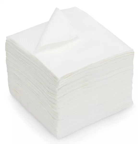 SERVIETTES BLANCHES HARM PURE OUATE 2P 30x30  (30 paquets de 100 serviettes)