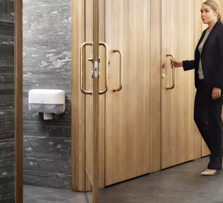 T7  Distributeur double papier toilette sans mandrin