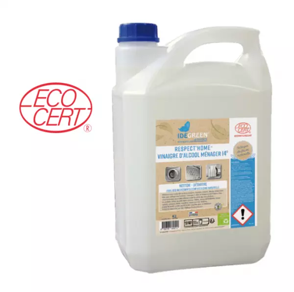 VINAIGRE D\'ALCOOL MENAGER 14� - 5L (Ecocert) - IDEGREEN